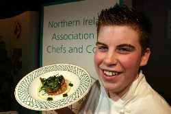 Peter Tumilty with winning dish